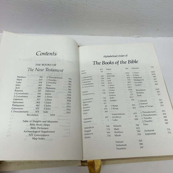 VTG Hardcover NIV New International Version Holy Bible Zondervan Illustrated pad - Picture 10 of 16